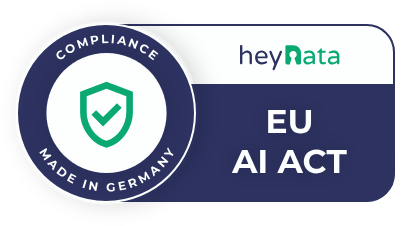heyData EU AI Act Compliance Siegel — Made in Germany