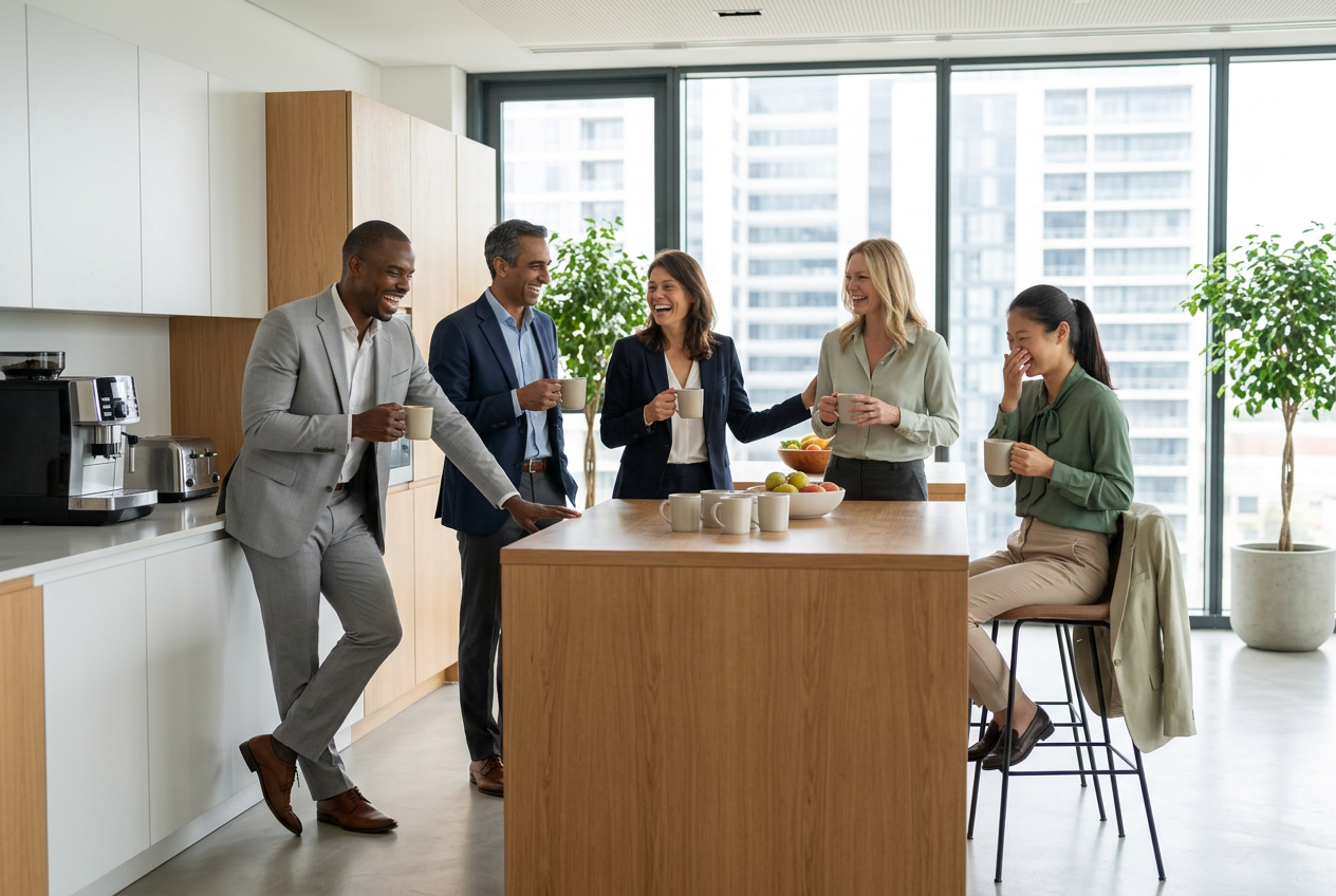Das KI-Team in der Kaffeepause